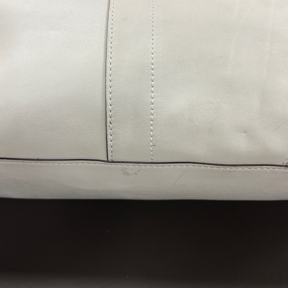 Used Coach Bucket Bag. Cream/ Brown - Picture 7 of 9